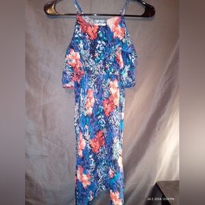 Old Navy dress girls multicolored floral midi dress